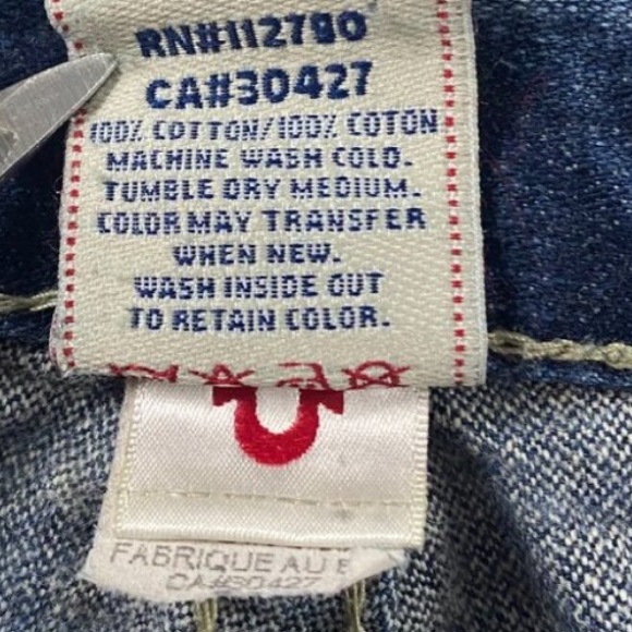 Vintage true Religion denim Jeans Men's 32 × 33 - Picture 2 of 5